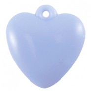 Acryl hanger Hart Pastel sapphire blue